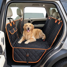 DenHound hammock with dog in SUV backseat